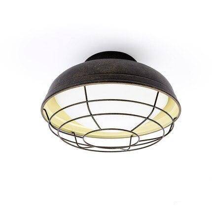 Modern LED ceiling light with metal cage Loft style