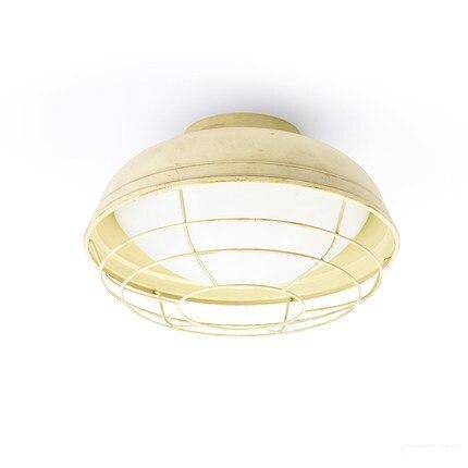 Plafonnier moderne LED avec cage en métal style Loft - vue 6 sur 7