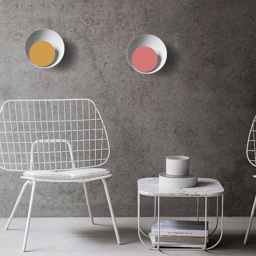 Applique murale moderne LED en métal et disque coloré - vue 3 sur 22