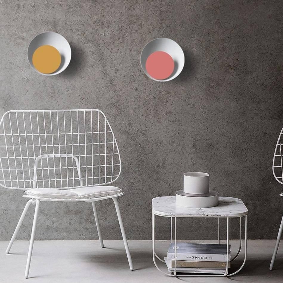 Applique murale moderne LED en métal et disque coloré - vue 2 sur 22