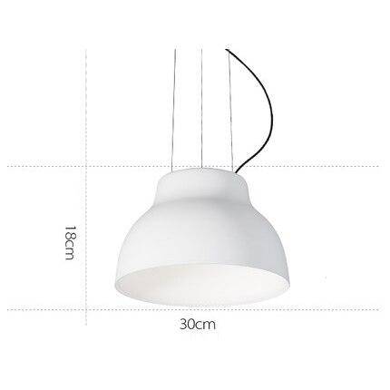 pendant light modern LED with lampshade colored metal