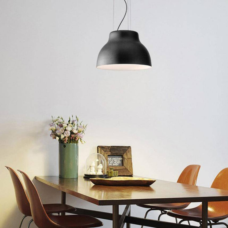 pendant light modern LED with lampshade colored metal