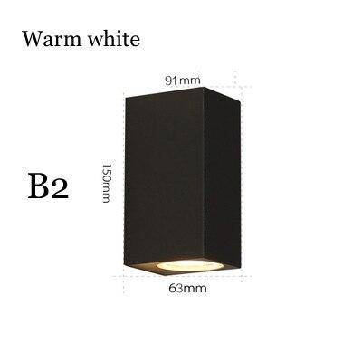 wall lamp modern LED wall cube black Deco