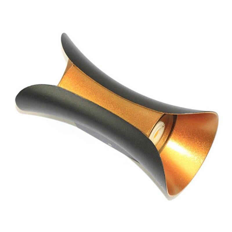 Aplique de pared design LED metal curvado Creative