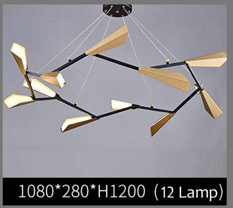 Lustre moderne LED avec plusieurs abat-jours aluminium Creative