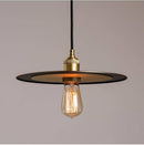 Suspension design LED avec disque en métal style Industriel