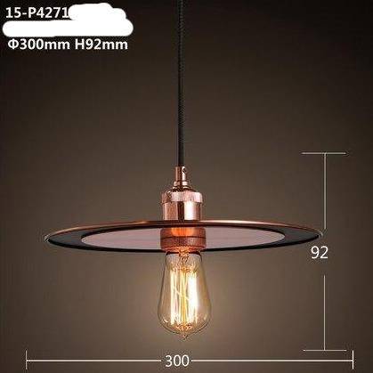 Suspension design LED avec disque en métal style Industriel - vue 6 sur 6