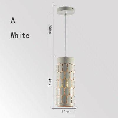 pendant light LED design with lampshade retro rounded metal