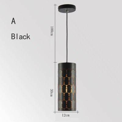 pendant light LED design with lampshade retro rounded metal