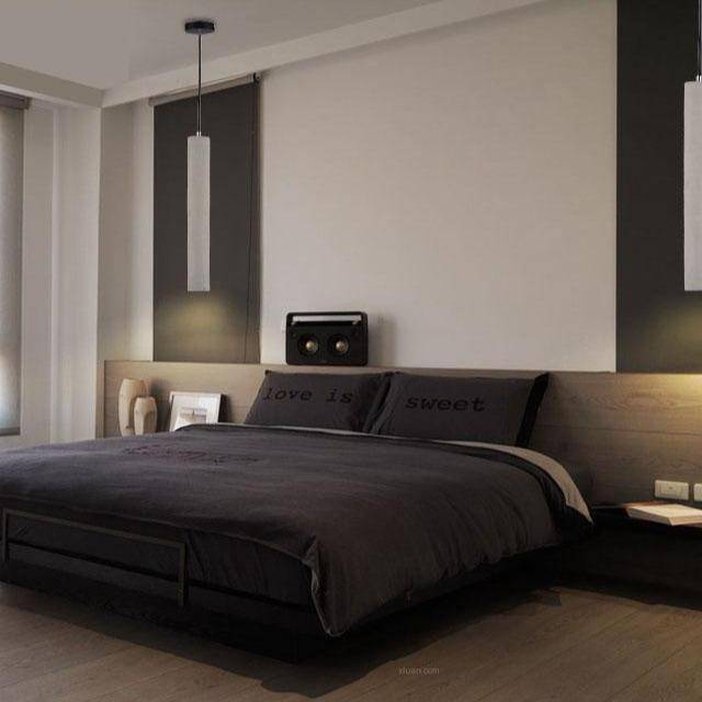 Suspension design LED allongée en ciment gris - vue 4 sur 8