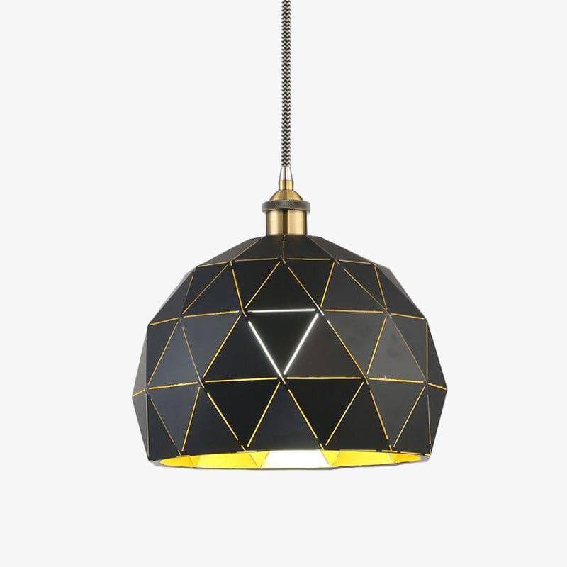 pendant light Rounded LED design with multiple metal Hang plates