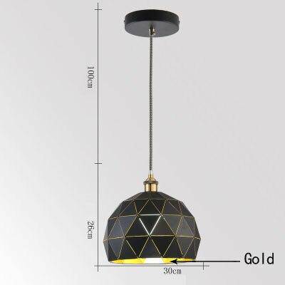 pendant light Rounded LED design with multiple metal Hang plates