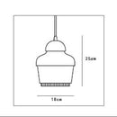 Suspension design LED aux formes cylindriques métal