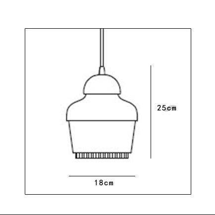 Suspension design LED aux formes cylindriques métal