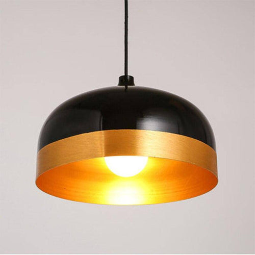 Suspension design LED avec abat-jour noir arrondie Loft
