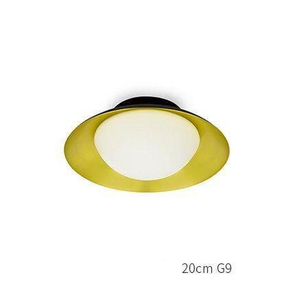 Plafonnier moderne LED avec abat-jour arrondi et boule lumineuse - vue 7 sur 19