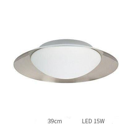 Plafonnier moderne LED avec abat-jour arrondi et boule lumineuse - vue 8 sur 19