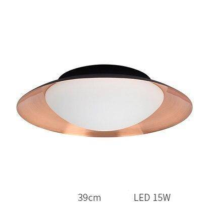 Plafonnier moderne LED avec abat-jour arrondi et boule lumineuse - vue 17 sur 19