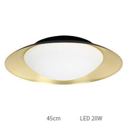 Plafonnier moderne LED avec abat-jour arrondi et boule lumineuse - vue 15 sur 19