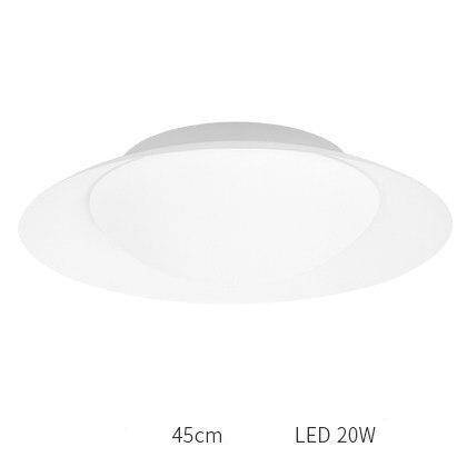 Plafonnier moderne LED avec abat-jour arrondi et boule lumineuse - vue 19 sur 19
