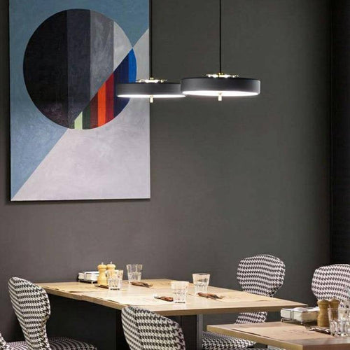 pendant light LED design with lampshade rounded metal Hang