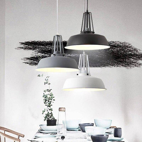 pendant light industrial LED with lampshade metal Hang