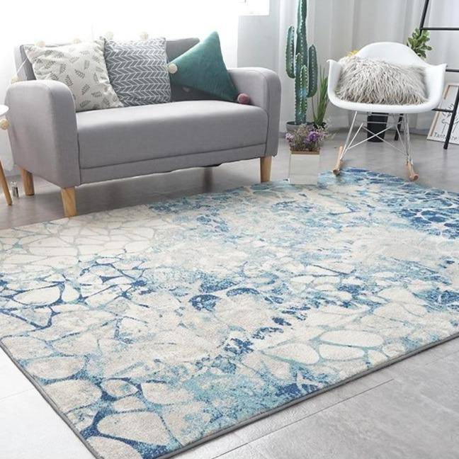 Modern rectangle rug style Light Luxury B