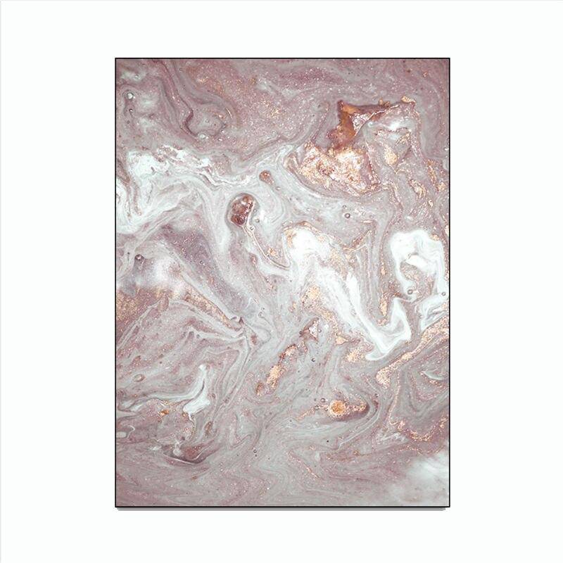 Tapis moderne rose et blanc style abstrait - vue 3 sur 3