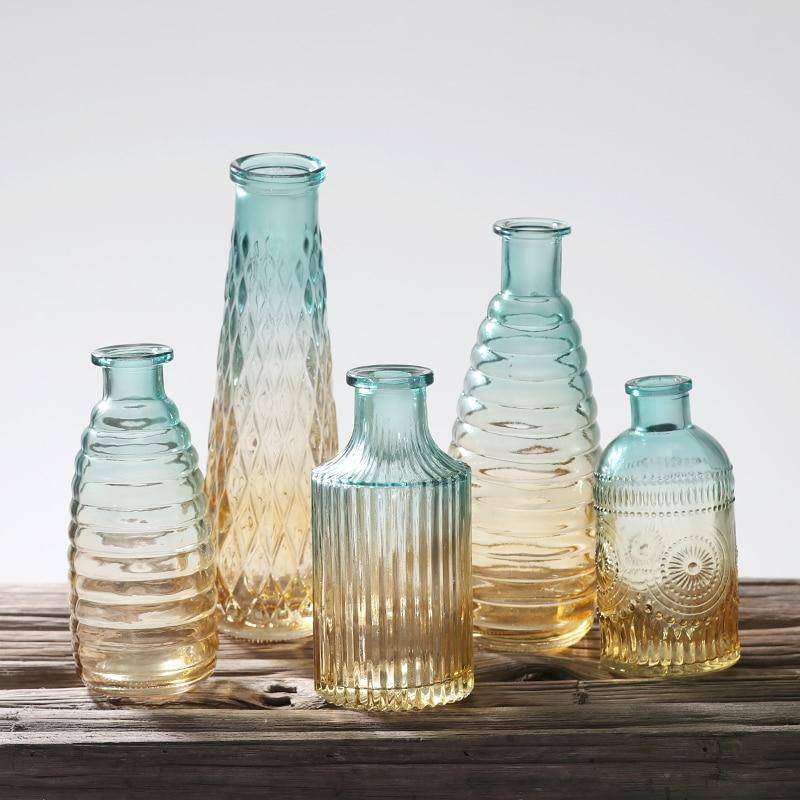 Scandinavian style glass vase