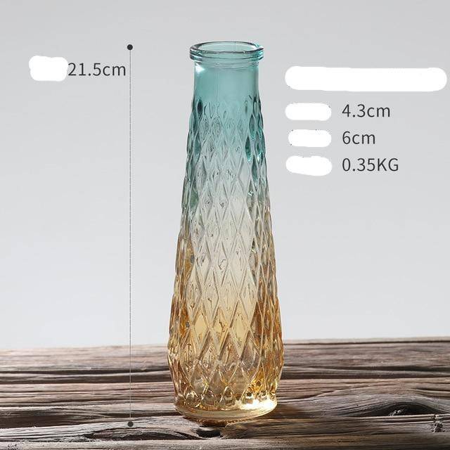 Scandinavian style glass vase