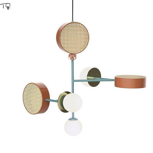 Suspension design à LED avec abat-jour disque en métal coloré - vue 10 sur 15