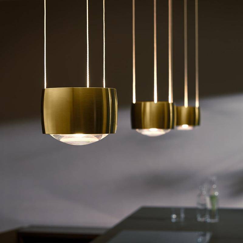 pendant light Loft gold metal rounded LED design