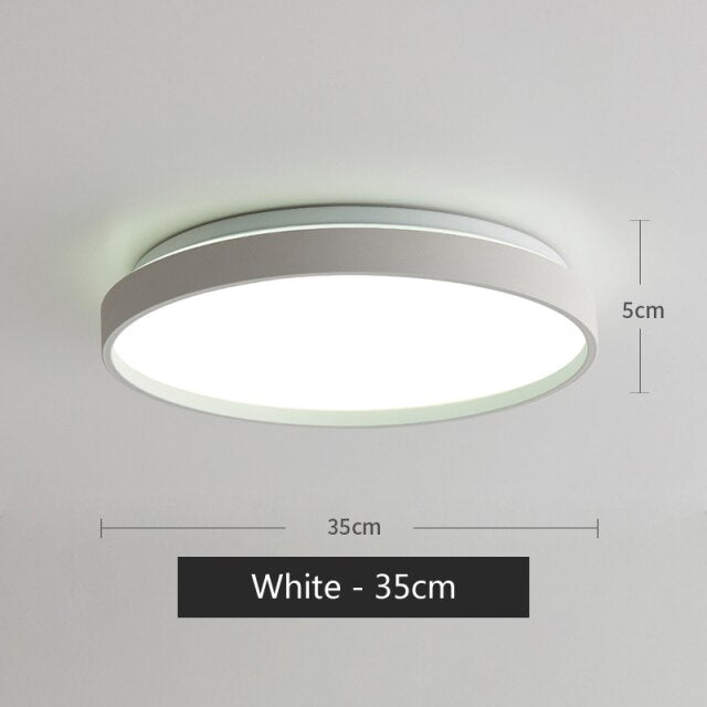 Lámpara de techo LED metálica circular moderna Glenn