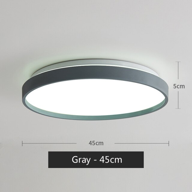 Lámpara de techo LED metálica circular moderna Glenn