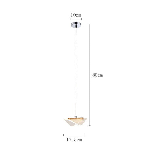 Suspension moderne LED avec abat-jour blanc et arrondi Astrid