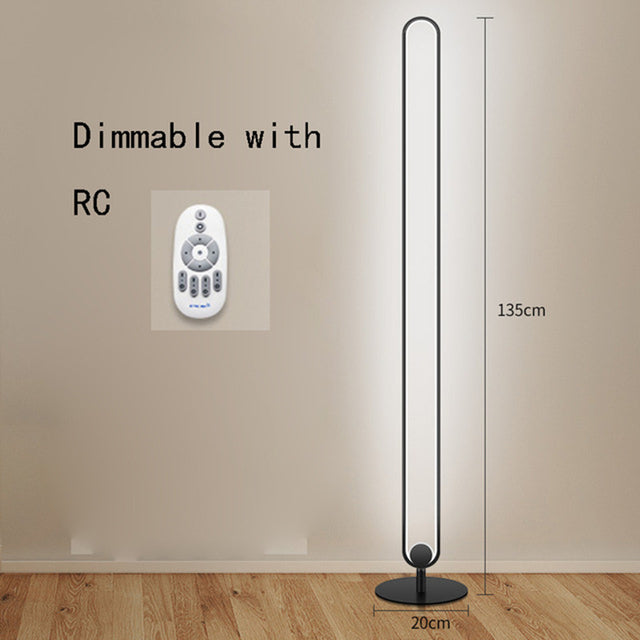 Floor lamp Hevenly minimalist LED industrial in durable metal