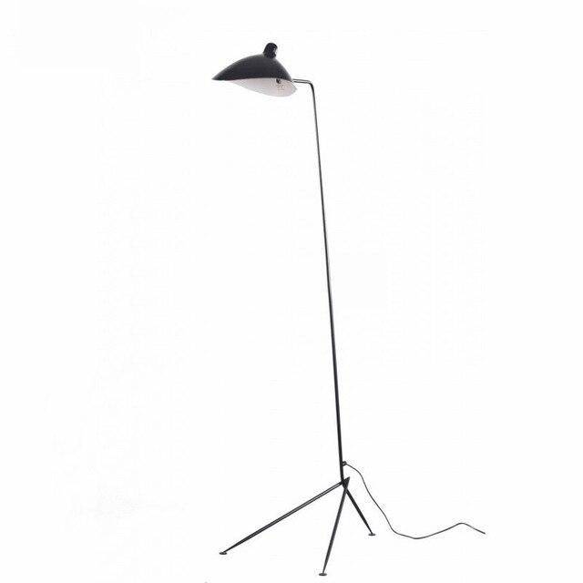 Floor lamp industrial design with several lamp arms