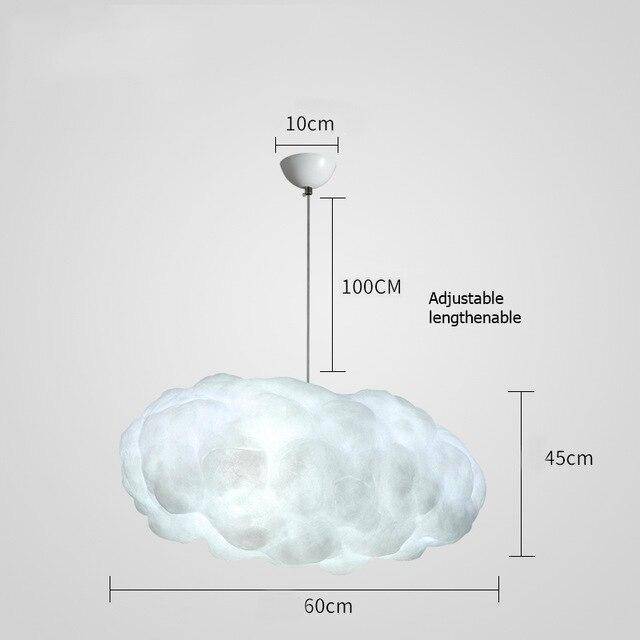 Suspension moderne LED en forme de nuage Kids