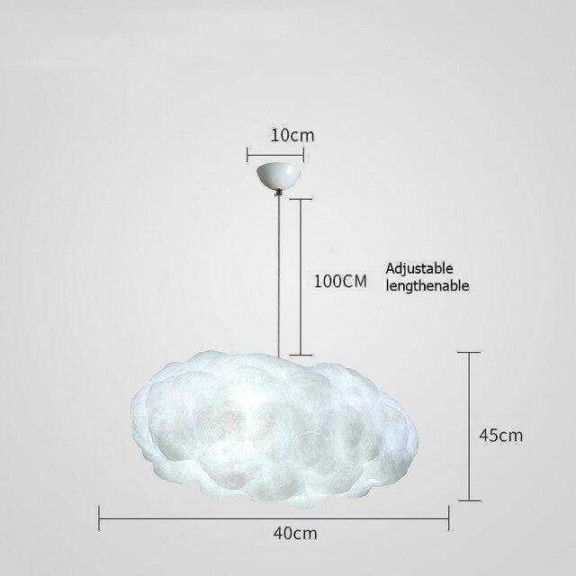 Lámpara de suspensión moderna nube de LEDs Kids