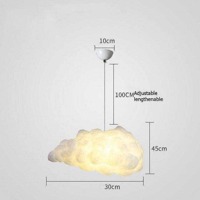 Suspension moderne LED en forme de nuage Kids