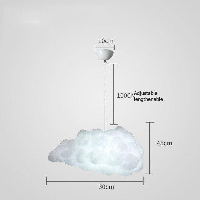 pendant light modern cloud-shaped LED Kids