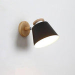 Applique design LED en bois et métal de couleur ajustable
