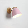 Applique design LED en bois et métal de couleur ajustable