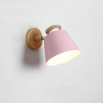 Applique design LED en bois et métal de couleur ajustable