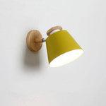 Applique design LED en bois et métal de couleur ajustable