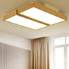Plafonnier en bois à LED avec 1 ou plusieurs rectangles