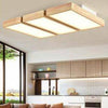 Plafonnier en bois à LED avec 1 ou plusieurs rectangles