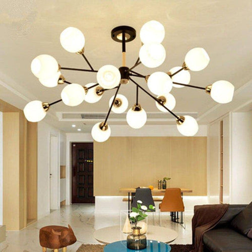 Tree design ceiling lamp with branches and LED ball lights