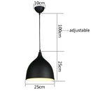 Suspension LED cône arrondi de couleurs Hanging