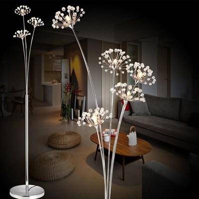 Lampe sur pied design chambre d'amis fleurs boule lampe prise
